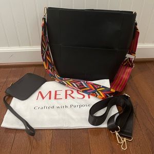 Have Mersi Demi Bucket Black Handbag/Purse
